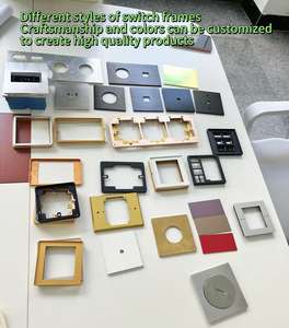 중국 새로운 스타일 사용자 정의 <span class=keywords><strong>CNC</strong></span> 가공 220v 하이 퀄리티 16A 벽 현대 스마트 스위치 프레임 스위치 액세서리 Tuya 호환 - Product Image 2
