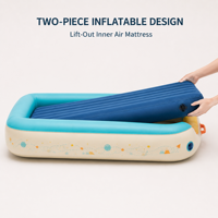 Lit de voyage gonflable pour tout-petits avec matelas intérieur amovible, construction en PVC à double chambre pour marques de distributeurs