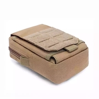 Sac de taille tactique BEARKY MOLLE, accessoires de randonnée décontractés, style vintage, fermeture éclair, EDC, pochette pour téléphone portable, magazine, polyester