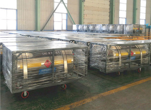 Serbatoio criogenico orizzontale in acciaio inox <span class=keywords><strong>500L</strong></span> LN2 LNG contenitore cilindro orizzontale LN2 - Product Image 3