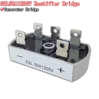 Module redresseur à pont de diodes triphasé SNXRON SQL50A 50A 1200V pour onduleur, convertisseur, alimentation électrique, boîtier traversant SQL-50A