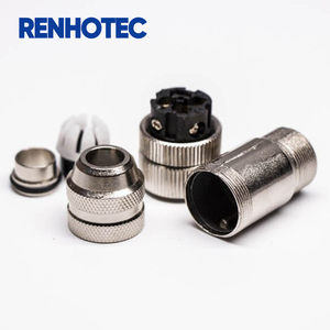 Conector M12 de 4 Pines, Codificado A <span class=keywords><strong>B</strong></span> D, Ensamblaje Metálico Hembra, Conector de Cable - Product Image 2