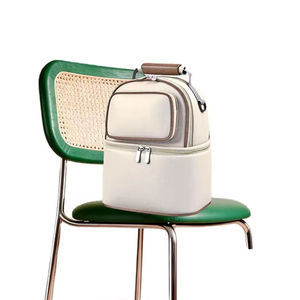 Sac isotherme multifonctionnel en tissu Oxford Sac à dos de rangement ménager Fermeture à glissière Conception portable à double couche - Product Image 3