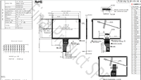 Módulo LCD TFT IPS de 7.0 Pulgadas, 800x480, 1000 Nits de Brillo, Negro Normal, 40 Pines LVDS, -30 a +85 ℃   Exhibición de Accesorios para Automóviles
