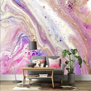 Custom <strong>Purple</strong> Colored <strong>Marble</strong> 3d Mural Bedroom Living Room Sofa Tv Background <strong>Wallpaper</strong> - Product Image 2