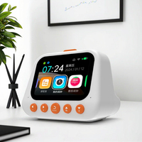 One-Click Ai Alarm Flip Telefoon Oled Display Pomodoro Mode Weer Onderzoek Real-Time Chat Wifi Connectiviteit Plastic Materiaal Wit