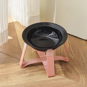 Cuenco de Comida Lenta para mascotas con soporte de hierro antigolpes y protección de vértebras cervicales suministros para <span class=keywords><strong>el</strong></span> hogar para comida para gatos y perros - Product Image 4