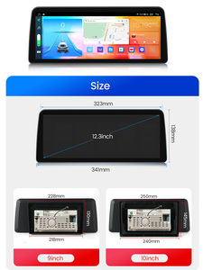 Unidad Principal MEKEDE con Pantalla QLED de 12.3" 1920*720P, Compatible con Pantallas de 9/10", Radio Universal, Audio para Coche, Reproductor de DVD, Estéreo Pioneer - Product Image 4