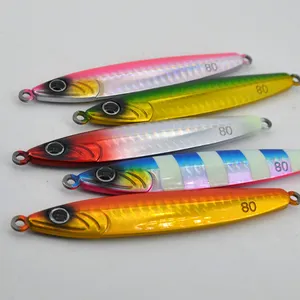 Superior Quality Lures Simulation Fishing Jigs 60g 80g Metal Tungsten Steel Jigging Lures Pinch