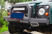Kits de carrosserie automobile tout-terrain, accessoires, pare-chocs en acier pour Land Rover Defender 90 110, accessoires automobiles