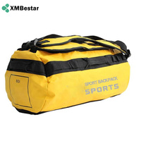 Sac de voyage pliable en bâche PVC imperméable de haute qualité avec logo personnalisé, 40L-90L, pour le sport, la gym et les activités de plein air