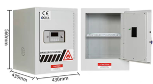 Armoire de sécurité de laboratoire pour produits toxiques et narcotiques, 4-90 gallons, construction en acier renforcé mécaniquement, pour produits inflammables - Product Image 2