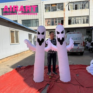 Fabbrica di vendita calda gigante gonfiabile fantasma pilastro per la spaventosa decorazione di Halloween - Product Image 4