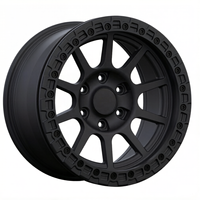 Nouvelles jantes forgées style Beadlock simulé, entièrement noires mates, 5x127 6x135 17/18/20 pouces, ET 20 mm, personnalisées pour camion tout-terrain