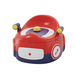 Siège d'apprentissage de la propreté Topbele pour tout-petits avec coussin en PU et design de dessin animé, couleur rouge, pour garçons et filles - Product Image 5