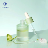 Flacon pulvérisateur d'huile essentielle en verre sablé 10ml 20ml 30ml 50ml à épaule plate, MOQ 100 pièces