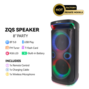Enceinte audio Bluetooth TBFIT, double woofer, son <span class=keywords><strong>professionnel</strong></span>, active, pour discothèque, <span class=keywords><strong>DJ</strong></span>, fêtes en plein air, karaoké, avec éclairage RGB - Product Image 4