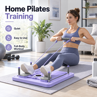 Plateforme abdominale multifonctionnelle et kit de roues pliables en PP, rouleau de Pilates, équipement d'exercice professionnel pour la maison