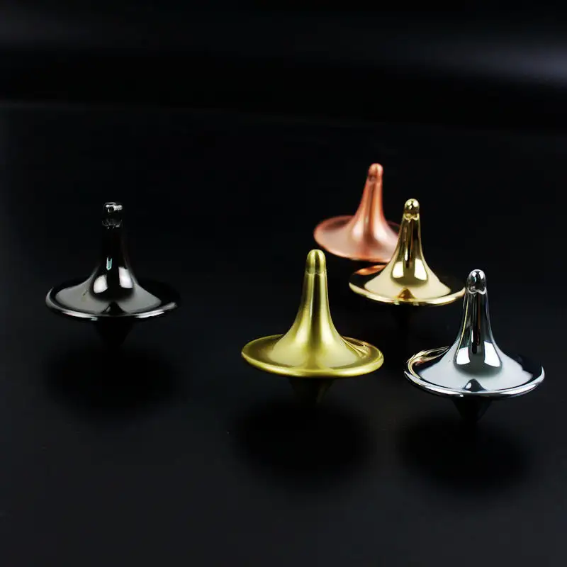 Vintage Spinning Top Small Whirlwind Metal Classic Collector's Edition Fingertip Alloy Gyro Decompression Toy