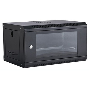 6U Wall Mount Rack <b>Cabinet</b> 53x40x30cm With Glass Door For <b>Network</b> Equipment - Product Image 1