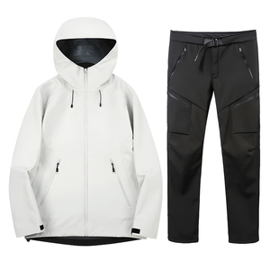 OEM Outdoor fabbrica personalizzata 3L leggera <span class=keywords><strong>giacca</strong></span> rigida da <span class=keywords><strong>uomo</strong></span> 10000mm impermeabile pantaloni da trekking Unisex riscaldamento di alta qualità - Product Image 5