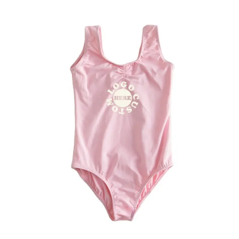 Groothandel Op Maat Zacht Ballet Dans Kostuum Voor Meisjes Professionele Mouwloze Training Bodysuit Kids Tank Gymnastiek Turnpakje