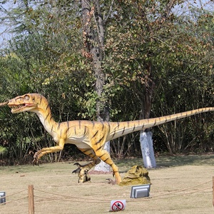 Modèle de dinosaure raptor animatronique grandeur nature pour exposition muséale, éducation scolaire, divertissement pour enfants, attraction touristique, intérieur - Product Image 1