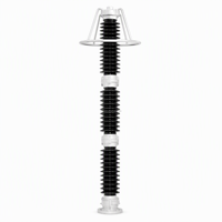Parafoudre à oxyde métallique sans interstice en acier inoxydable 550 kV pour extérieur, produits haute tension MT&HT, modèle JDX 2000A 6280 mm