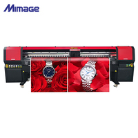 Mimage-impresora solvente grande konica 512i, máquina de impresión de banner flexible, 3,2 m, 10 pies