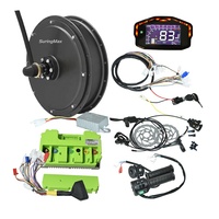 Kit de conversion DIY pour vélo électrique : Moteur de moyeu puissant 140 Nm, Bluetooth, 3 kW, 72 V pour roue arrière - Modèle Stealth Bomber