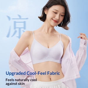 Reggiseno Seamless Donna Effetto Rinfrescante in Seta Ghiaccio Senza Ferretto 10A Antibatterico Scollo a U Profondo Senza Schienale Intimo Invisibile Tendenza 2026 - Product Image 2