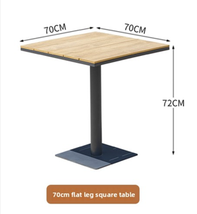 Plastic Wood Square Table