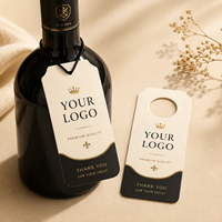 Étiquettes personnalisées pour le col des bouteilles, étiquettes en papier imprimées avec logo pour le vin, les boissons, les parfums et l'emballage de cadeaux