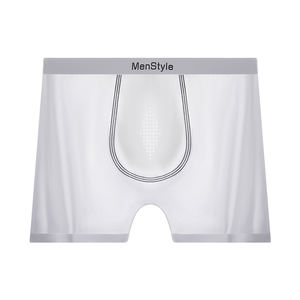 Sous-vêtement pour <span class=keywords><strong>Homme</strong></span> 2025 de <span class=keywords><strong>Luxe</strong></span> Léger en Soie Glacée Satinée Brillante, Taille Mi-haute, Simple Épaisseur, Tissu Antibactérien 10A, Haute Sensation de Fraîcheur - Product Image 2