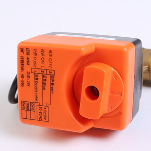 Válvula de Bola Eléctrica Dn20 3/4 Pulgadas Roscada de Bronce para Control de Agua con Interruptor Manual - Product Image 3