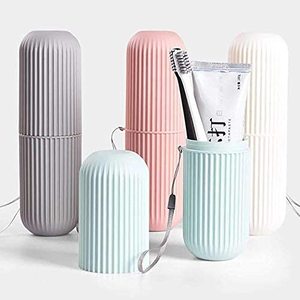 <b>Toothbrush</b> <b>Holder</b> Travel <b>Toothbrush</b> Case Toothpaste <b>Toothbrush</b> Storage Containers Portable Mouthwash Cup Carrier - Product Image 3