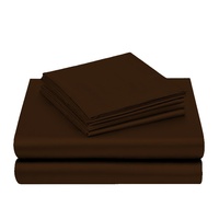 Parure de draps HONI en satin 100 % polyester, écologique, luxueuse, douce et lisse, respirante pour la peau, similaire à la soie, avec poches profondes