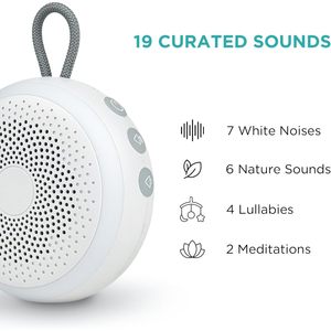 Máquina de Sonido para Bebés, Ruido Blanco Portátil, 19 Sonidos, Recargable por USB, Incluye Baterías, para Bebés, Niños y Adultos - Product Image 5