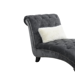 Chaise Longue di Lusso in Ciniglia per Progetti Villa, <span class=keywords><strong>Dimensioni</strong></span> Personalizzabili OEM con Tre Opzioni di Produzione Globale - Product Image 3