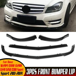 Deflector de Labio Delantero para Parachoques de Coche, Kit de Carrocería, Spoiler, Splitter para Mercedes-Benz W204 C180 C200 C220 C250 C300 Sport 2011-2014 - Product Image 1