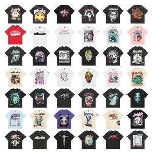 Nueva Camiseta de Verano Unisex de la Serie Hell Star con Estampado de Letras, Doble Algodón, Transpirable, Casual, Holgada y de Manga Corta - Product Image 4