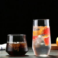 Ménage nordique résistant à la chaleur réutilisable tasse en verre jus tasses à thé verres à liqueur accessoires de barre