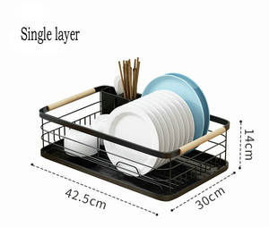 <span class=keywords><strong>Escurridor</strong></span> <span class=keywords><strong>de</strong></span> <span class=keywords><strong>Platos</strong></span> <span class=keywords><strong>de</strong></span> una Sola Capa para Encimera <span class=keywords><strong>de</strong></span> Cocina, con Bandeja <span class=keywords><strong>de</strong></span> Metal y PP - Product Image 6
