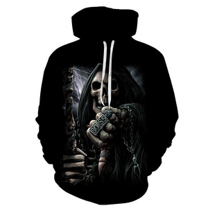 Fitspi Halloween 3d impression sweat à capuche hommes femme rue Hip Hop Cool sweats à capuche pull mode nouveaux vêtements pour enfants - Product Image 3