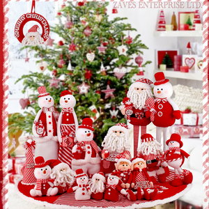 Zaves - Adorno Navideño de Poliéster con Forma de <span class=keywords><strong>Duende</strong></span> Sentado de 14 Pulgadas, Color Rojo, con Orejas Puntiagudas, para Niño y Niña, Decoración para el Hogar - Product Image 2