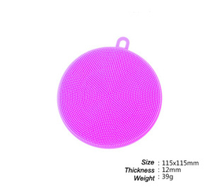 Geschirrs pül wäscher Runde Silikon Küchen reinigungs bürste - Product Image 5