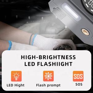Démarreur Autonome 16000mAh avec Compresseur d'Air 2000A 45W, Gonfleur de Pneus, Pompe à Pneus, Démarreur de <span class=keywords><strong>Batterie</strong></span> pour <span class=keywords><strong>Voiture</strong></span> - Product Image 6