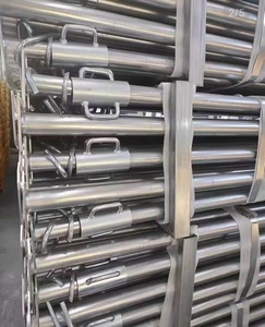 Venta caliente Q235 Steel Prop Jack de apuntalamiento ajustable Galvanizado Coat CE Aprobado para la construcción de almacenes para uso en almacenes - Product Image 6