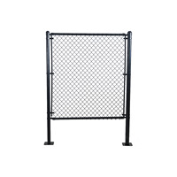 Clôture en grillage cyclonique enduit de PVC écologique, imperméable, sur mesure, 6 pieds de haut, facile à assembler
