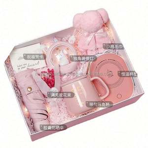 ชุดของขวัญสำหรับผู้หญิงขายส่ง พร้อมแก้วน้ำ แผ่นทำความร้อน แก้วมัค และเครื่องเพิ่มความชื้นในอากาศ - ของขวัญวันเกิดและวันหยุดแบบปรับแต่งได้ - Product Image 3